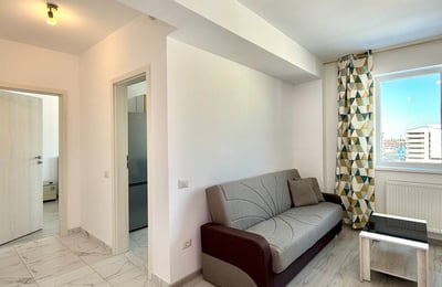 Rental of a modern 2-room apartment, Militari Residence, Chiajna, Bucharest, Romania